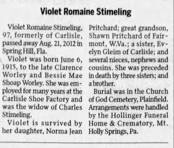 Clipping from The Sentinel